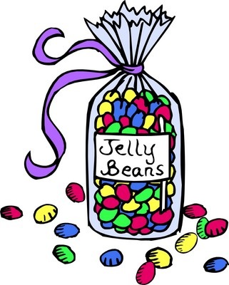 eating jelly beans