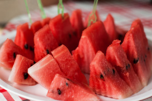Watermelon Slices on dish
